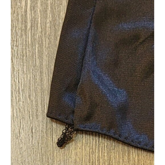 Women's Vintage Black Camisole Size M By Mel-Lin Adjustable Straps - Picture 2 of 7